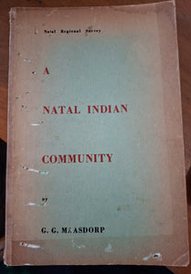A Natal Indian Community - G.A. Maasdorp